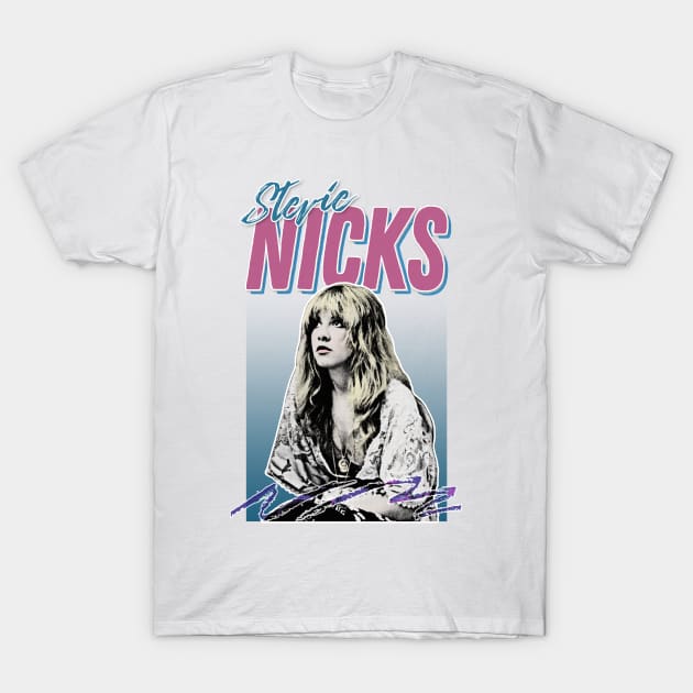 Stevie Nicks - Retro Vintage Styled Design T-Shirt by DankFutura